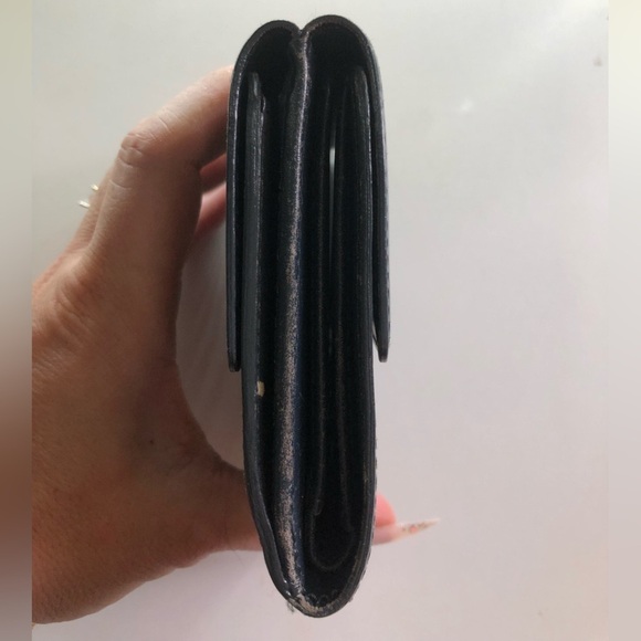 LV Louis Vuitton Monogram Mat Vernis Gray Elise Compact Wallet with COA Unisex - Picture 6 of 10